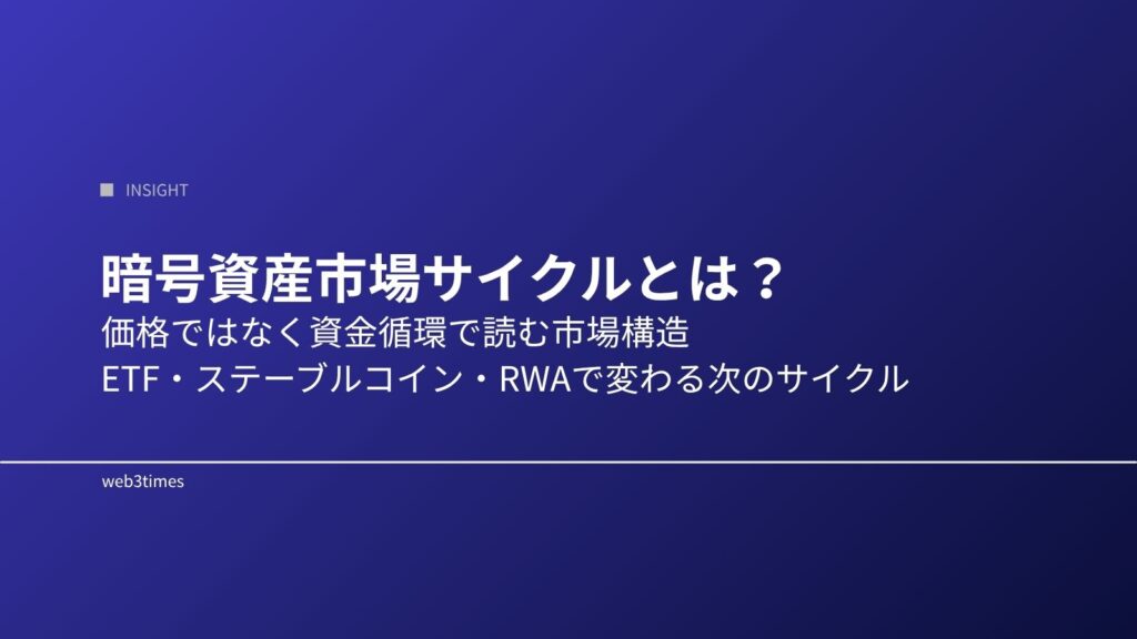 暗号資産市場サイクルとは？資金の流れと構造変化をわかりやすく解説
